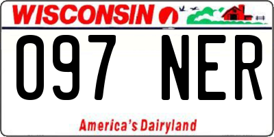 WI license plate 097NER