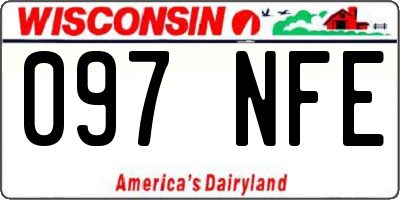 WI license plate 097NFE
