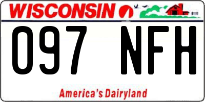 WI license plate 097NFH