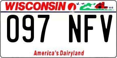 WI license plate 097NFV