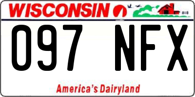 WI license plate 097NFX