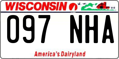WI license plate 097NHA