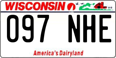 WI license plate 097NHE