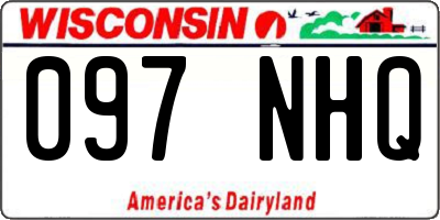 WI license plate 097NHQ