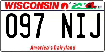WI license plate 097NIJ