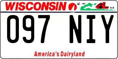 WI license plate 097NIY