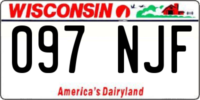 WI license plate 097NJF