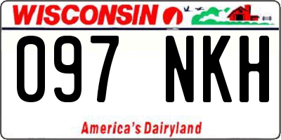 WI license plate 097NKH