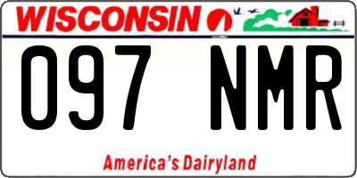 WI license plate 097NMR