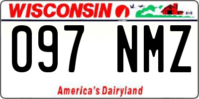 WI license plate 097NMZ