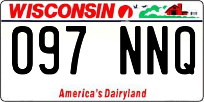 WI license plate 097NNQ