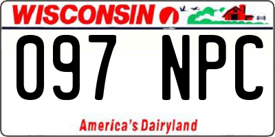 WI license plate 097NPC
