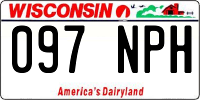 WI license plate 097NPH