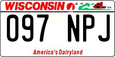 WI license plate 097NPJ