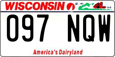 WI license plate 097NQW