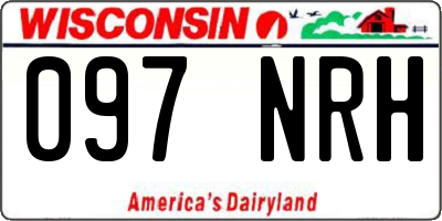 WI license plate 097NRH