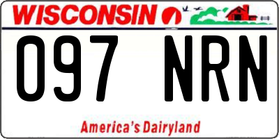 WI license plate 097NRN