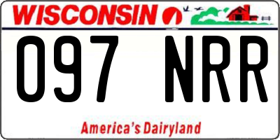 WI license plate 097NRR