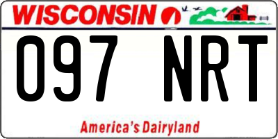 WI license plate 097NRT