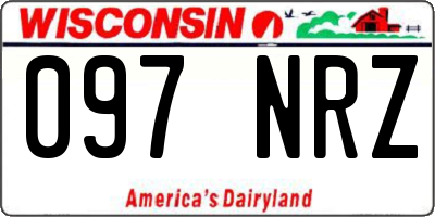 WI license plate 097NRZ