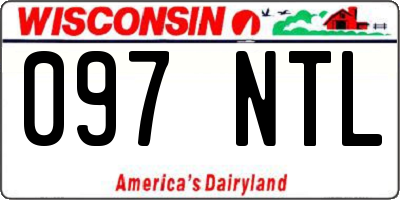 WI license plate 097NTL
