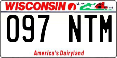 WI license plate 097NTM