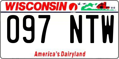 WI license plate 097NTW