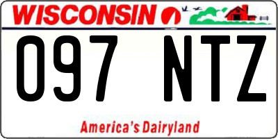WI license plate 097NTZ
