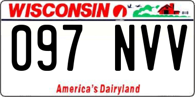 WI license plate 097NVV