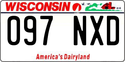 WI license plate 097NXD