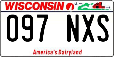 WI license plate 097NXS