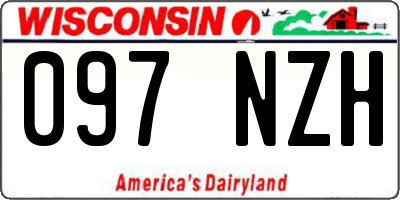 WI license plate 097NZH