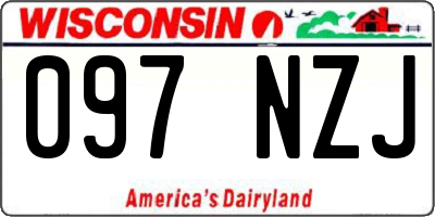 WI license plate 097NZJ
