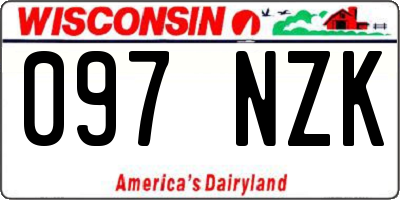 WI license plate 097NZK