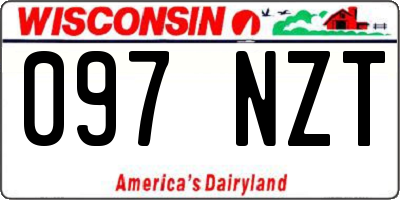 WI license plate 097NZT