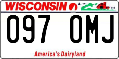 WI license plate 097OMJ