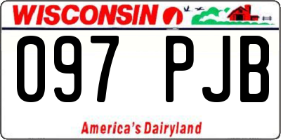 WI license plate 097PJB