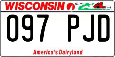 WI license plate 097PJD