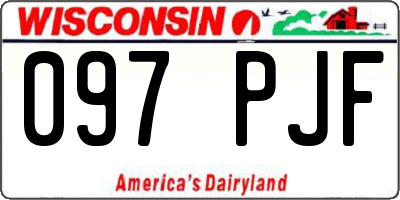 WI license plate 097PJF
