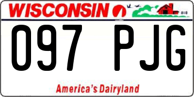 WI license plate 097PJG