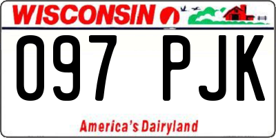 WI license plate 097PJK
