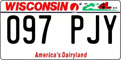 WI license plate 097PJY