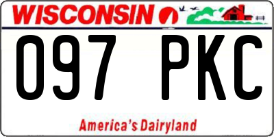 WI license plate 097PKC