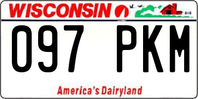 WI license plate 097PKM