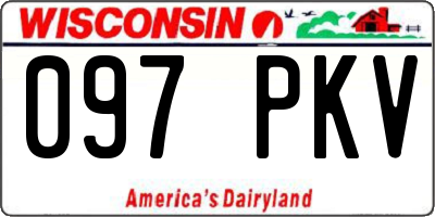 WI license plate 097PKV