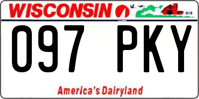 WI license plate 097PKY