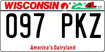 WI license plate 097PKZ
