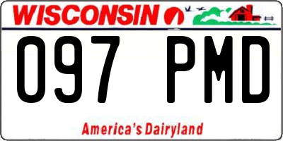 WI license plate 097PMD