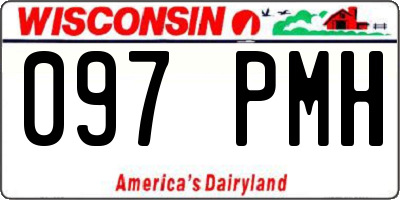 WI license plate 097PMH