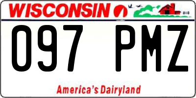 WI license plate 097PMZ